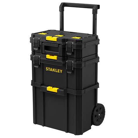 stanley metal rolling tool box stack|stanley modular tool box.